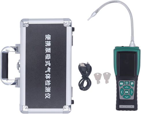 Srliya Gas Concentration Detector, 3.5 Inch Color Display Handheld Portable Gas Analyzer with USB Data Export for CO O2 H2S Ex Detection in Saudi Arabia