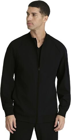 BARCO One Amplify Scrub Warm-Up Jacket for Men - Front Closure Medical Warm-Up, 4-Way Stretch Men's Warm-Up Jacket in Saudi Arabia