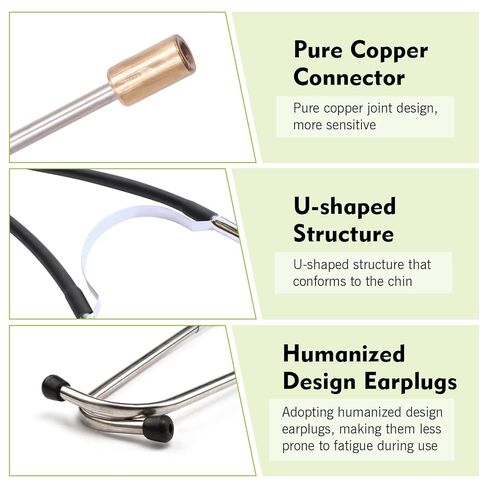 Professional Car Mechanic Stethoscope, Sensitive Engine Cylinder Diagnostic Tool with Metal Probe, Universal for Car Truck SUV Motorcycle RV (Black) in Kuwait