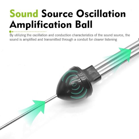 Professional Car Mechanic Stethoscope, Sensitive Engine Cylinder Diagnostic Tool with Metal Probe, Universal for Car Truck SUV Motorcycle RV (Black) in Kuwait