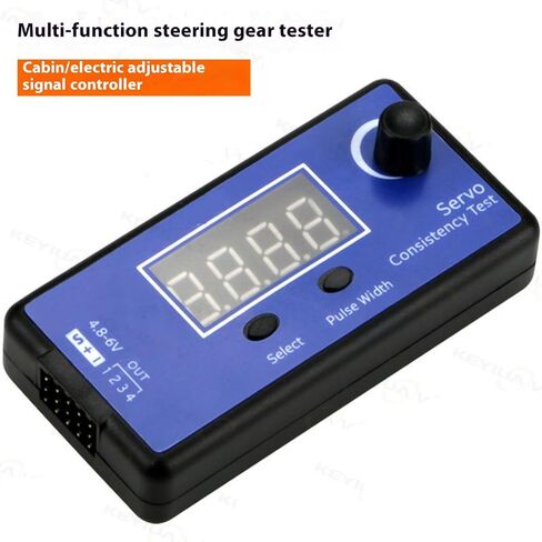 1 Remote Digital Servo Tester for Helicopter ESC with LCD Display, Auto/Manual Mode & 50-250Hz Control ESC Compatibility Tester in Saudi Arabia