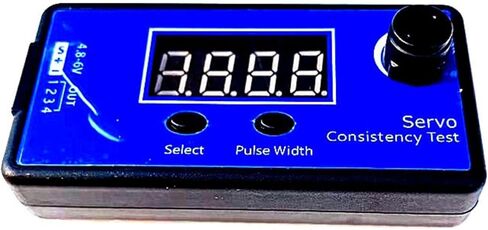 1 Remote Digital Servo Tester for Helicopter ESC with LCD Display, Auto/Manual Mode & 50-250Hz Control ESC Compatibility Tester in Saudi Arabia