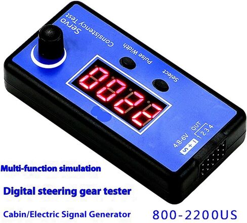 1 Remote Digital Servo Tester for Helicopter ESC with LCD Display, Auto/Manual Mode & 50-250Hz Control ESC Compatibility Tester in Saudi Arabia