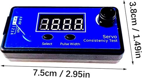 1 Remote Digital Servo Tester for Helicopter ESC with LCD Display, Auto/Manual Mode & 50-250Hz Control ESC Compatibility Tester in Saudi Arabia
