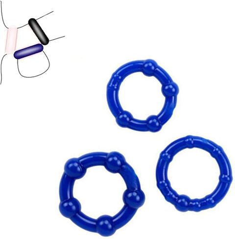 Silicone Stamina Body Jewelry Penis Rings Reusable for Men Non-Piercing Body Jewelry Gift in Saudi Arabia