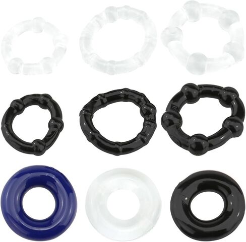 Silicone Stamina Body Jewelry Penis Rings Reusable for Men Non-Piercing Body Jewelry Gift in Saudi Arabia