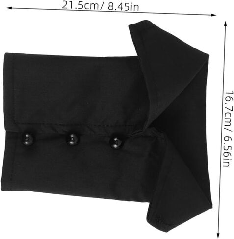 1 Fake Cotton Wrist Sleeve Arm Cuff Detachable Fake Sleeve Removable Wrist Detachable Cuff False Sleeves Hand Sleeves Shirts Black in Saudi Arabia