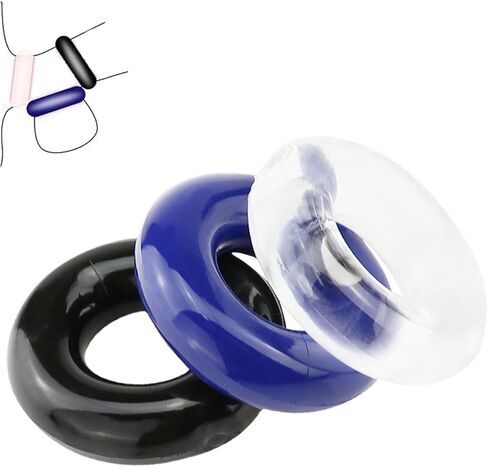 Silicone Stamina Body Jewelry Penis Rings Reusable for Men Non-Piercing Body Jewelry Gift in Saudi Arabia