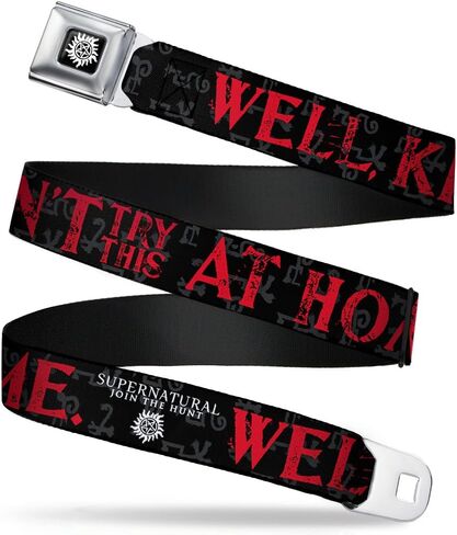 Supernatural Seatbelt Buckle Belt, Well Kids Dont Try This at Home Symbols in Saudi Arabia