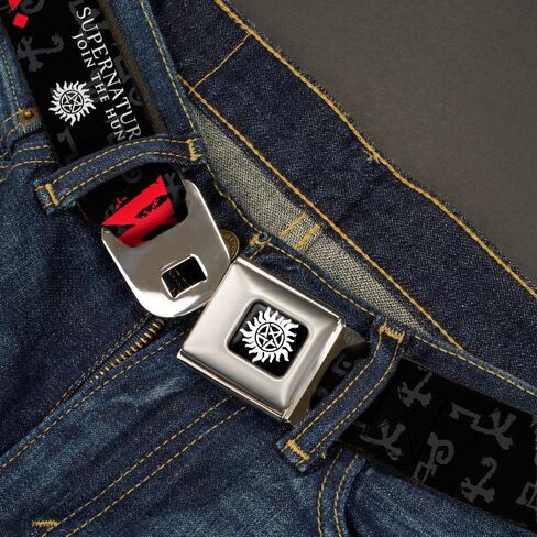 Supernatural Seatbelt Buckle Belt, Well Kids Dont Try This at Home Symbols in Saudi Arabia