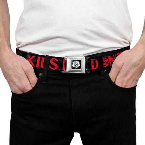Supernatural Seatbelt Buckle Belt, Well Kids Dont Try This at Home Symbols in Saudi Arabia