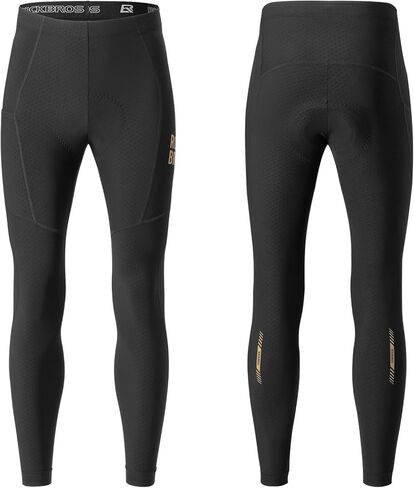 ROCKBROS Men's Cycling Pants Winter Bike Pants Padded Fleece Lined Cycling Tights for Mountain Road Dirt Bike Riding Running in Saudi Arabia