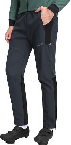 Winter Cycling Pants for Men Thermal Fleece-Lined Mountain Bike Pants Windproof Biking Bicyle Pants in Saudi Arabia