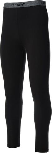32 DEGREES Mens 2 Pack Heat Performance Thermal Baselayer Pant Leggings, Black/Black, L in Saudi Arabia