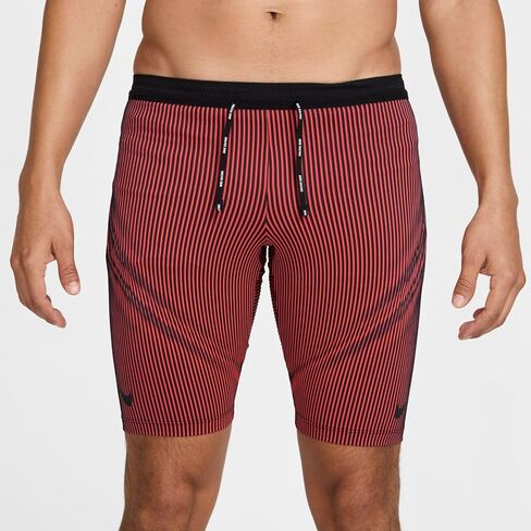 جوارب نايكي AeroSwift الرجالية Dri-FIT ADV للجري بطول 1/2 (FN3369-015، أسود/قرمزي ساطع/سبجي/أسود) مقاس كبير in Kuwait