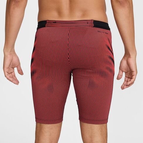 جوارب نايكي AeroSwift الرجالية Dri-FIT ADV للجري بطول 1/2 (FN3369-015، أسود/قرمزي ساطع/سبجي/أسود) مقاس كبير in Kuwait