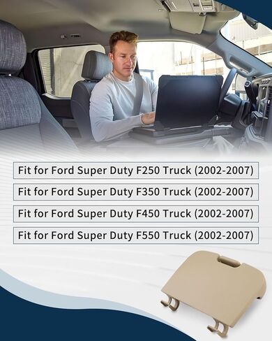 Overhead Console Sunglasses Holder Bin Door Fit for Ford Super Duty F250 F350 F450 F550 Truck 2002 2003 2004 2005 2006 2007, Replace 2C3Z-27811586-BAA 2C3Z27811586BAA in Saudi Arabia