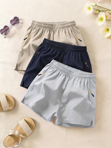 3PCS Girls Shorts, Casual Athletic Wear for Girls & Teens, Multi-Pack Everyday Essentials in Saudi Arabia