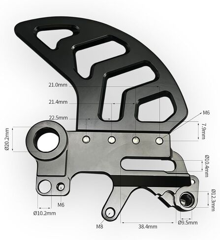 Rear Brake Caliper Disc Guard Compatible with Surron Sur-Ron Ultra Bee Black in Saudi Arabia