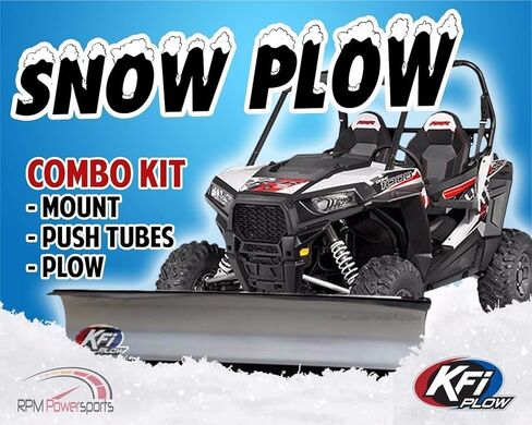 KFI UTV 72" Snow Plow Kit Combo Compatible with Honda Pioneer 700, 700-4 2014-2023 - Includes Brackets, Blades, Mounts, Steel Construction in Saudi Arabia