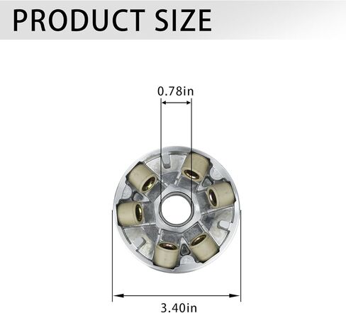 مجموعة متغيرة أمامية لمحرك GY6 50cc 49cc 139QMB 139QMA، مجموعة وجه محرك سكوتر CVT مع أوزان دوارة 6.5 جرام ورئيس، متوافقة مع أجزاء TaoTao Roketa Sunl Jonway in Kuwait