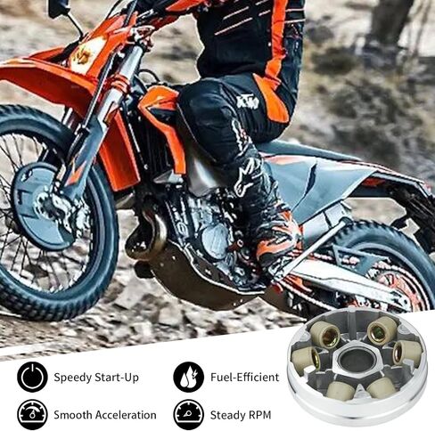 مجموعة متغيرة أمامية لمحرك GY6 50cc 49cc 139QMB 139QMA، مجموعة وجه محرك سكوتر CVT مع أوزان دوارة 6.5 جرام ورئيس، متوافقة مع أجزاء TaoTao Roketa Sunl Jonway in Kuwait