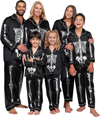 IFFEI Family Halloween Pajamas Matching Sets 2 Pcs Buttons Pjs Long Sleeve Halloween Costumes Woman 2025 with pockets in Saudi Arabia