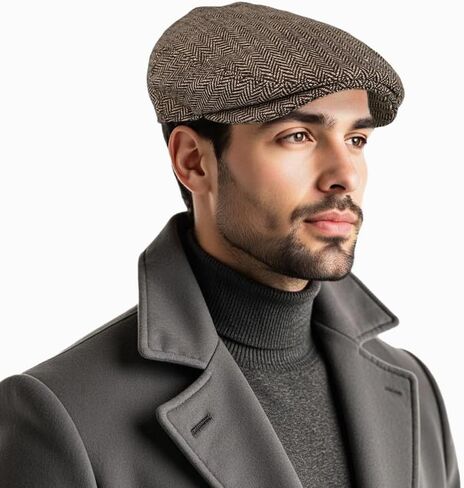 Newsboy Cap for Men/Women Newsboys Hat Men Beret Hats Soft & Comfortable Dress Beret Fashionable Caps for Daily Wear in Saudi Arabia