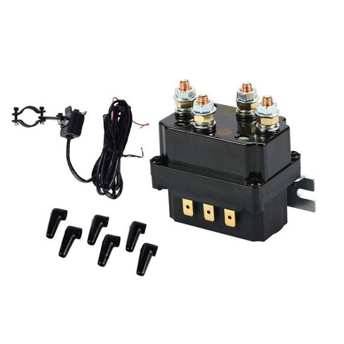 Twin Wireless Remote Control Kit 12V 250A Winch Solenoid Relay Contactor for Car Motorcycle Off Road Vehicles Roaders Compatible with Winch Systems in Kuwait