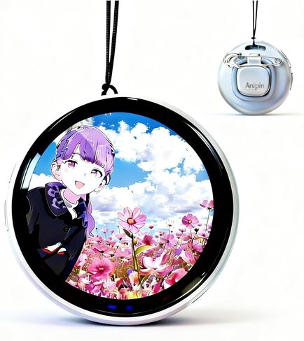 Chamii Ani-Pin, Digital Display Electronic Badge with LED Screen, Customizable Dynamic Touch Screen Pin for Anime Fans, Gift for Easter, Cosplay, Concert in Saudi Arabia