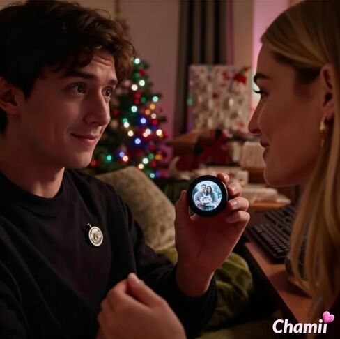 Chamii Ani-Pin, Digital Display Electronic Badge with LED Screen, Customizable Dynamic Touch Screen Pin for Anime Fans, Gift for Easter, Cosplay, Concert in Saudi Arabia