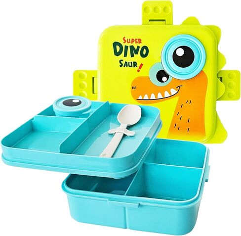 Bento Box for Kids Toddler Lunch Containers for Kids Lunch Boxes, Kids School Bento Lunch Box, Leak proof Lunch Containers, Dinosaur Lunch box in Saudi Arabia