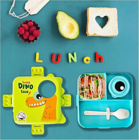 Bento Box for Kids Toddler Lunch Containers for Kids Lunch Boxes, Kids School Bento Lunch Box, Leak proof Lunch Containers, Dinosaur Lunch box in Saudi Arabia