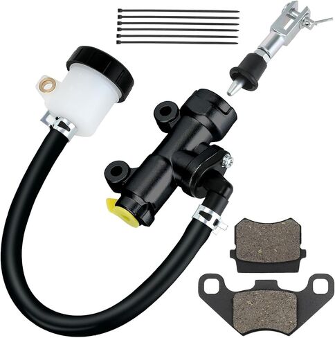 KT196 أسطوانة الفرامل الرئيسية مع وسادات الفرامل لاستبدال مجموعة كولمان 196cc 200GK Go Kart Cart Powersports Parts Kit باللون الأحمر in Kuwait