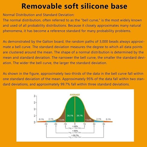 COYEUX Desk Galton Board, Galton Board Probability Demonstrator Model, with Bell Curve, Effective Statistical Law Demonstration, for Physical School Laboratory Teaching in Kuwait