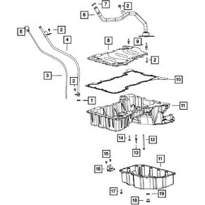 موبار 68147558AA حشية زيت المحرك in Kuwait