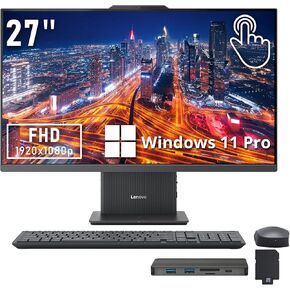Lenovo IdeaCentre A340 multitouch All in one Desktop: 23.8", i5-9400T, 8GB DDR4 RAM, 256GB SSD, DVD-RW Burner, Win 10 Home in Kuwait