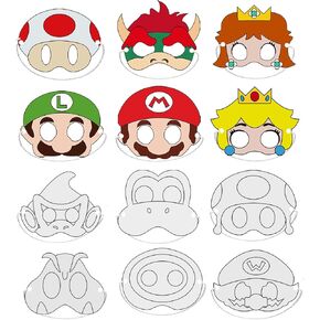 12 جهاز كمبيوتر شخصى من أقنعة ماريو تحت عنوان لعب الأدوار بروس مفضلات الحفلات، لوازم حفلات بطابع ماريو وأقنعة عيد الميلاد التنكرية قناع شخصية كرتونية تنكرية كشك تصوير هدية عيد ميلاد in Kuwait