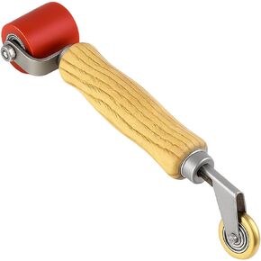 BESULEN Car Seam Roller, 40mm Silicone Seam Rolling & 6mm Brass Detail Penny Roller, Vehicle Audio Sound Deadening, Dual Head Smooth Wheel Rolling Tool with Easy Grip Handle, Universal Fit in Kuwait