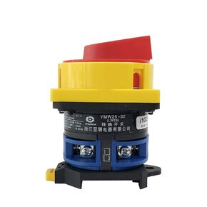 32A DIN Rail Mounted Changeover Rotary Cam Switch LW26GS-32/1 Rotate Power Cut-Off Knob Isolation Master 2 Positions One Pole in Kuwait