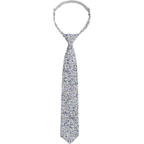 Floral Boys Ties 8-12, Cotton Toddler Ties for boys Flower Clip on Kids Tie for Uniform School Weddings Graduation in Saudi Arabia