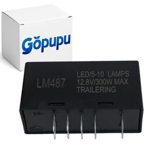 LM487 LED Flasher Relay Compatible with Chevy Silverado GMC Sierra Cadillac Hummer 2003-2007 Flasher Relay for Led Turn Signal Fix Hyper Flash Turn Signal Flasher Blinker Hazard Warning GMT800 10 Pins in Kuwait