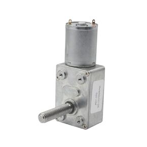 محرك تروس دودي JGY-370 DC، عزم دوران عالٍ 24 كجم. سم، دورة في الدقيقة منخفضة، عمود برغي M8 للإخراج 8 مم × 33 مم مع شفة، مغناطيس دائم 12 فولت (محرك فردي 30 دورة في الدقيقة DC24V) in Kuwait