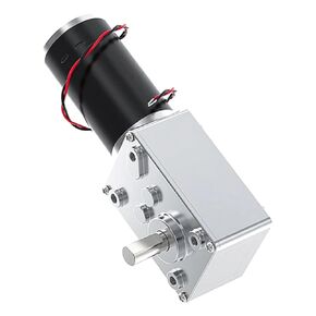 محرك تروس دودي DC 12V 24V، عزم دوران عالٍ 1.6-70kg.cm، محرك تروس تخفيض مع مغناطيس دائم، محرك عكسي للأجهزة المنزلية (12V 7RPM Package B) in Kuwait