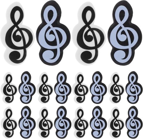 Pack of 20 Erasers with Music Symbols, Cute Erasers in The Shape of Musical Notes with Music Motif, for Notes in The Classroom in Saudi Arabia