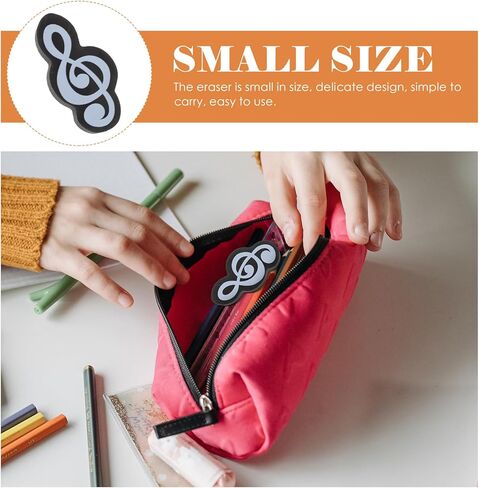 Pack of 20 Erasers with Music Symbols, Cute Erasers in The Shape of Musical Notes with Music Motif, for Notes in The Classroom in Saudi Arabia