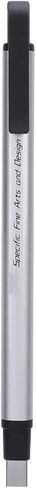 Acouto High Accuracy Mechanical Eraser Pen - Plastic Casing for Precise Erasing in School & Office, (Silver) in Saudi Arabia