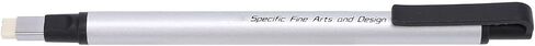 Acouto High Accuracy Mechanical Eraser Pen - Plastic Casing for Precise Erasing in School & Office, (Silver) in Saudi Arabia