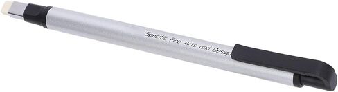 Acouto High Accuracy Mechanical Eraser Pen - Plastic Casing for Precise Erasing in School & Office, (Silver) in Saudi Arabia
