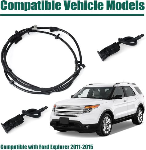 YUXIVCNE BB5Z-17A605-A AR3Z-17603-A Windshield Washer Hose and Wiper Nozzle Compatible with Ford Explorer 2011 2012 2013 2014 2015, Black Replacement in Saudi Arabia
